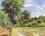 Camille Pissarro Duck pond Germany oil painting artist
